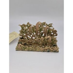 Cast Metal Seahorse Letter Holder Collette et Cie Coastal Nautical Desk Decor